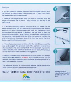 Door Draft Stopper – High Performance Silicone Door Sweep w VHB Adhesive 3M Strip | Draft Blocker for Under Door Seal Gap Interior & Exterior Doors Weather Stripping Soundproof | Draft Guard Insulator 28 715ITpXBNdL 2