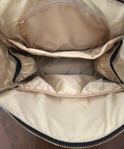 KZNI Leather Diaper Bag Backpack, Diaper Backpack Nappy Baby Bags for Mom Unisex Maternity Diaper Bag with Stroller Hanger Black 31 715IZdwFlzL