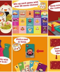 Sushi Go Party! - The Deluxe Pick & Pass Card Game by Gamewright, Multicolored Go Party! 36 715Ihvy5ICL 1