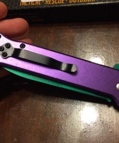 Purple and Green Joker Tac Force Fantasy Assisted Opening Folding Knife (Joker: Why so Serious) 48 715Iv5c rWL 1