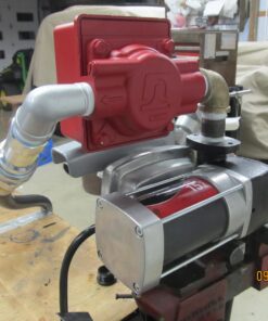 Fuelworks Fuel Transfer Pump Kit 15GPM/57LPM DC 12V 180W 22A Rotary Vane Motor with 14' Foot Anti-Static Discharge Hose & Filter, Extensible Suction Tube, 2" Inch Bung Adapter & Aluminum Manual Nozzle 29 715LlZl5ZEL