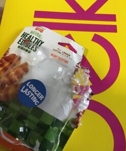 Nylabone Healthy Edibles All-Natural Long Lasting Bacon Flavor Chew Treats 1 count pack of 3 Bacon Small/Regular 3 Bacon Dog Treats 3 Count (Pack of 1) 32 715McaBDHlL