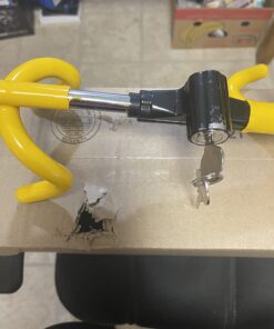 Winner International The Club 3000 Twin Hooks Steering Wheel Lock, Yellow 25 715NITixOL