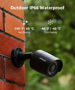 ANNKE 1080P CCTV Camera Security System with AI Human/Vehicle Detection, 5MP Lite H.265 Surveillance DVR and 8 x 1080P HD Weatherproof Camera, Easy Remote View, Smart Playback, IP66, No Hard Drive 25 715O6TK0YES 1