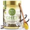 4th & Heart Vanilla Bean Grass-Fed Ghee, 9 Ounce, Keto, Pasture Raised, Lactose and Casein Free, Certified Paleo 9 Ounce (Pack of 1)