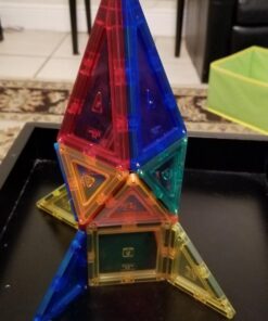 Children Hub 60pcs Magnetic Tiles Set - 3D Magnet Building Blocks - Premium Quality Educational Toys for Your Kids - Upgraded Version with Strong Magnets - Creativity, Imagination, Inspiration 22 715SNLePxqL