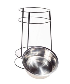 SPOT Elevated Dog Feeder, Stainless Steel, Single Bowl, Hygienic, Easy to Clean, Promotes Proper Posture, Ideal for Medium and Large Breeds, 14-Inch 29 715TLGpMv L