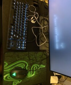 Razer BlackWidow Lite TKL Tenkeyless Mechanical Keyboard : Orange Key Switches - Tactile & Silent - White Individual Key Lighting - Compact Design - Detachable Cable - Classic Black Orange Switches - Tactile & Silent 52 715TXJg8zqL