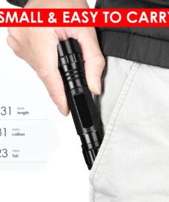 WindFire WF-501B Flashlights High 1200 Lumens Tactical Flashlight 1 Mode 3.7-18v High Powered Handheld Torch Water Resistant Portable with Holster Duty Belt Holder (Battery Not Included) 14 715UEeiAKL