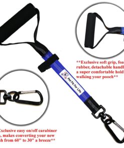 Alternative view of Pet Fit For Life 64" Premium Two Dog Leash: Premium Double Leash for Dogs, Provides Control and Comfort - Durable Foam Rubber Handle, Shock Absorbing Cord - Includes Bonus Collapsible Water Bowl Large
