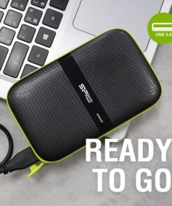 Silicon Power 2TB Rugged Armor A60 Military-grade Shockproof/Water-Resistant USB 3.0 2.5" External Hard Drive for PC, Mac, Xbox One, Xbox 360, PS4, PS4 Pro and PS4 Slim, Black 13 715Up79qAZL 1