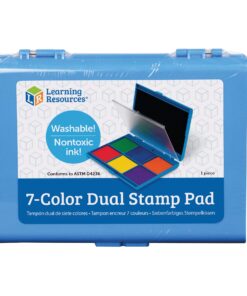 Learning Resources 7-Color Washable Ink Stamp Pad, Green, Blue, Orange, Red, Yellow, Purple, Ages 3+ 5 715VZC7gMWL