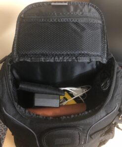 USA Gear DSLR Camera Backpack Case - 15.6 inch Laptop Compartment, Padded Custom Dividers, Tripod Holder, Rain Cover, Long-Lasting Durability and Storage Pockets - Compatible with Many DSLRs (Black) Black 68 715Veiv3PL