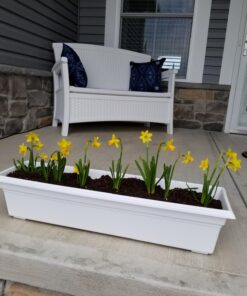 Suncast EMW8863250 Elements Loveseat with Storage-Lightweight, Resin, All-Weath, White 27 715WJwnA91L