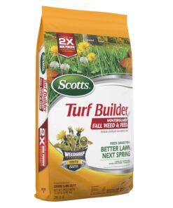 Scotts Turf Builder WinterGuard Fall Weed & Feed3, Weed Killer Plus Fall Fertilizer, 5,000 sq. ft., 14.29 lbs. 5,000 sq. ft. 23 715XWeGDvAL