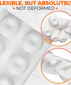 Round Silicone Molds for Chocolate Candy - 8 Cavity Apple Mold 3d Silicone Molds for Baking Molds Silicone Shapes Ice Cream Candy Molds Silicone White Chocolate Dessert Molds Cake Baking Supplies Apple Silicone Mold 26 715Xv3MDReL