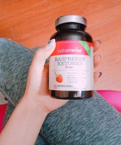 NatureWise Raspberry Ketones Plus - Advanced Ketones in Raspberry Blend Supports Antioxidant Health, Boosts Energy, Supports Weight Targets Vegan & Gluten-Free (120 Veggie Capsules) 37 715Z6EiIjZL