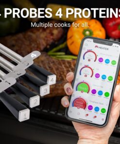 Alternative view of MEATER Block: 4-Probe Premium WiFi Smart Meat Thermometer | for BBQ, Oven, Grill, Kitchen, Smoker, Rotisserie | iOS & Android App | Apple Watch, Alexa Compatible | Dishwasher Safe