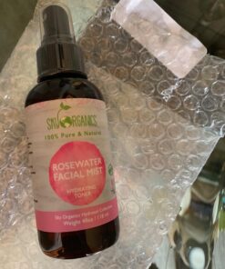 Sky Organics Organic Rosewater Facial Mist for Face, 100% Pure & Steam-Distilled USDA Certified to Hydrate, Balance & Refresh, 4 fl. Oz 45 715aItawuTL 1