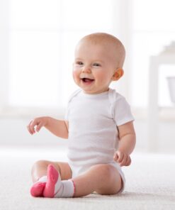 Gerber unisex-baby 4-pack Short Sleeve Onesies Bodysuits 12 Months White 10 715abaq168L