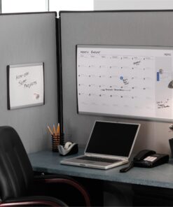 Quartet Dry Erase Board, Magnetic, 14" x 11", Whiteboard, Cubicle, Arc, Aluminum Frame (ARC1411) 14" x 11" 4 715aik4q6XL