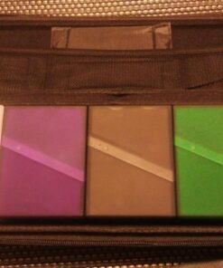 Quiver Time Black Quiver Card Carrying Case - Playing Card Case Holder for Trading Cards, MTG Card Storage Bag Deck Box Card Case (+Wrist & Shoulder Strap, Dividers + 100 Apollo Card Sleeves) 46 715c2sgap5L