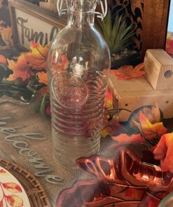 Bormioli Rocco Officina Water Bottle | 37.25 oz, Italian Glass Pitcher | Airtight Seal & Metal Clamp | Easy To Carry Handle, Dishwasher Safe & Eco-Friendly | Safe For Infused & Carbonated Drinks 37 715cM96O1yL