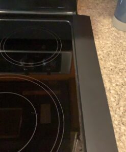 Capparis Kitchen Silicone Stove Counter Gap Cover, Easy Clean Heat Resistant Wide & Long Gap Filler, Seals Spills Between Counter, Stovetop, Oven, Washer & Dryer, Set of 2 (21 Inches, Black) 21 Inches 45 715cVfXH2TL