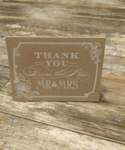 Hortense B. Hewitt HBH Thank You Wedding Note Card, Country Blossom, 50/Pack (30416ST) 9 715dlCpfaL