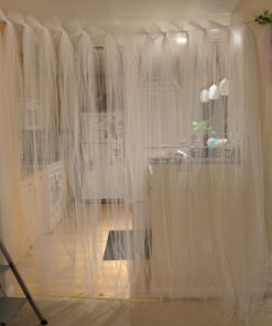 BalsaCircle 54-Inch x 120 feet White Large Net Tulle Fabric by the Bolt - Wedding Party Decorations Sewing DIY Crafts Costumes 30 715eOV9GmxL