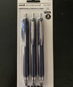 Uniball Jetstream RT 3 Pack, 0.7mm Fine Black, Wirecutter Best Pen, Ballpoint Pens, Ballpoint Ink Pens | Office Supplies, Pens, Ballpoint Pen, Colored Pens, Fine Point, Smooth Writing Pens 30 715ez9jv0vL