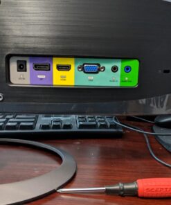 Sceptre C248W-1920R 24" Curved 75Hz Gaming LED Monitor Full HD 1080P HDMI DisplayPort VGA Speakers Ultra Thin Metal Black Single 24 715f8NsI jL