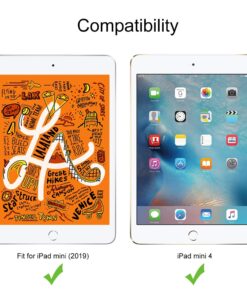 Alternative view of BMOUO Kids Case for iPad Mini 4/iPad Mini 5, iPad Mini 4/5 Case - Built-in Screen Protector, Shockproof Handle Convertible Stand Kids Case for iPad Mini 5th/4th Generation 7.9", Rose
