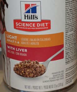 Hill's Science Diet Wet Dog Food, Adult, Light for Healthy Weight & Weight Management, 13 oz. Cans, 12-Pack 35 715fYocGX6L
