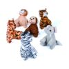 Jungle Safari Stuffed Animals - Set of 12 Plush Toys - Includes Monkey, Tiger, Elephant, Giraffe, Zebra and Lion -Zoo Birthday Party Favors and Handouts