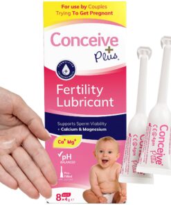 Conceive Plus Fertility Lubricant in Pre-Filled Applicators, Fertility Friendly Lube for Couples Trying to Conceive, One Month Supply with 8 x 4g Applicators 30 715gGq195aL