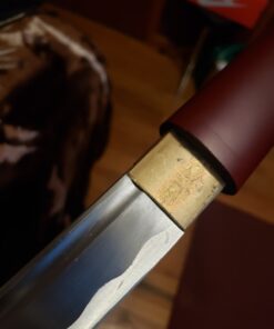 MAKOTO Handmade Sharp Samurai Shirasaya Sword Rosewood Burgundy Red Scabbard Saya 43 715gHXBdlL