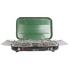 Coleman Classic 3-Burner Propane Camping Stove, Portable Camp Stove with 3 Adjustable Burners & Push-Button Instant Ignition, 28,000 BTUs for Camping, Tailgating, Grilling, BBQs, & More Green 26 715hakGxRQL 4
