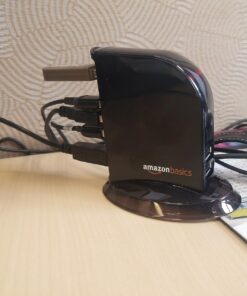 Amazon Basics 7 Port USB 2.0 Hub Tower with 5V/4A Power Adapter, Black 1-Pack 7-Port USB 2.0 34 715iBlW6eNL