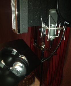 LyxPro VRI-20 Sound Absorbing Acoustic Foam Isolation Portable Microphone Shield, Vocal Recording Panel, High Performance - Stand Mountable 19 715ihBnfrFL