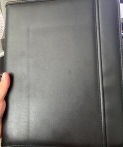 Samsill Professional Resume Padfolio with Secure Zippered Closure, 10.5 x 13 inches, Sleeve for 10.1 inch Tablet, 8.5 x 11 Notepad, Black Full Size 60 715j JujSpL