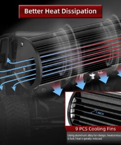 YITAMOTOR LED Light Bar 2Pack 54W 9inch Led Light Pod Spot Flood Combo Offroad Light Driving Fog Light Reverse Light Waterproof Van ATV Motorcycle Truck Boat Golf Cart 12V, 2 Years Warranty 9" 54W Combo Black 13 715j yjuxZL