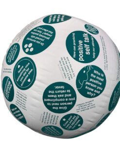 S&S Worldwide Toss 'n Talk-About Positive Attitude Ball. Beach Ball Style Ball, 24