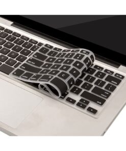 MOSISO Silicone Keyboard Cover Compatible with MacBook Air 13 inch A1466 A1369 2010-2017&Compatible with MacBook Pro 13/15 inch (with/Without Retina Display, 2015 or Older Version), Black 29 715j7PtyxVS