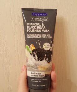 FREEMAN Polishing Charcoal & Black Sugar Facial Gel Mask, Purifies Skin, Not Over-Drying, Polishing Face Mask, Exfoliating, Removes Dead Skin, Perfect For All Skin Types, 6 fl.oz./ 175 mL Tube 35 715kXKZLSaL