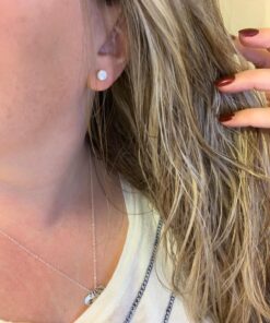 "STUNNING FLAME" 18K Gold Plated Silver Brilliant Cut Simulated Diamond Cubic Zirconia Stud Earrings 1.5 carats Gold Plated Sterling Silver - White 48 715l8cnRLdL