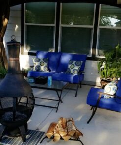 Greendale Home Fashions Deep Seat Cushion Set, Marine 46 715m2vH9pL