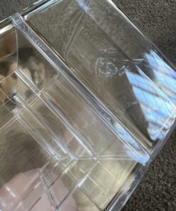 STORi 5-Compartment Clear Plastic Organizer | Rectangular Divided Makeup and Vanity Storage Bin and Office Desk Caddy | Scalloped Wall Design | Made in USA 42 715nKLq601L