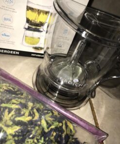 GROSCHE 17.7oz BPA-Free Tea Infuser Teapot with Drip-Free, Easy Clean Design 17.7 fl oz Clear 61 715nXwljZ8L