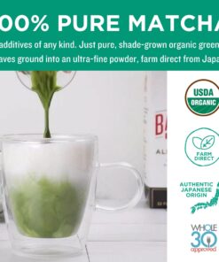 Jade Leaf Matcha Organic Ceremonial Grade Green Tea Powder - Barista Edition For Cafe Quality Tea & Lattes - Authentic Japanese Origin (3.53 Ounce Pouch) Ceremonial Barista (Tin) 3.53 Ounce (Pack of 1) 29 715nfnjDFYL 1
